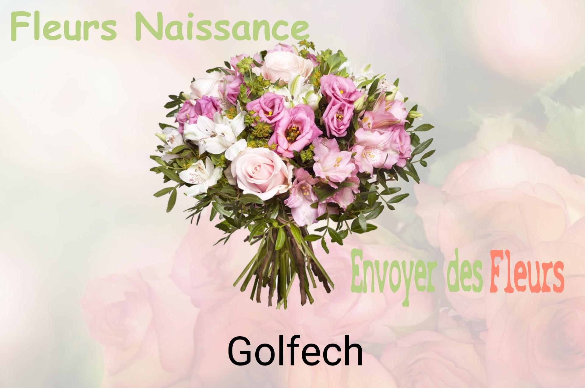 Bouquet de fleurs de naissance livré à Golfech